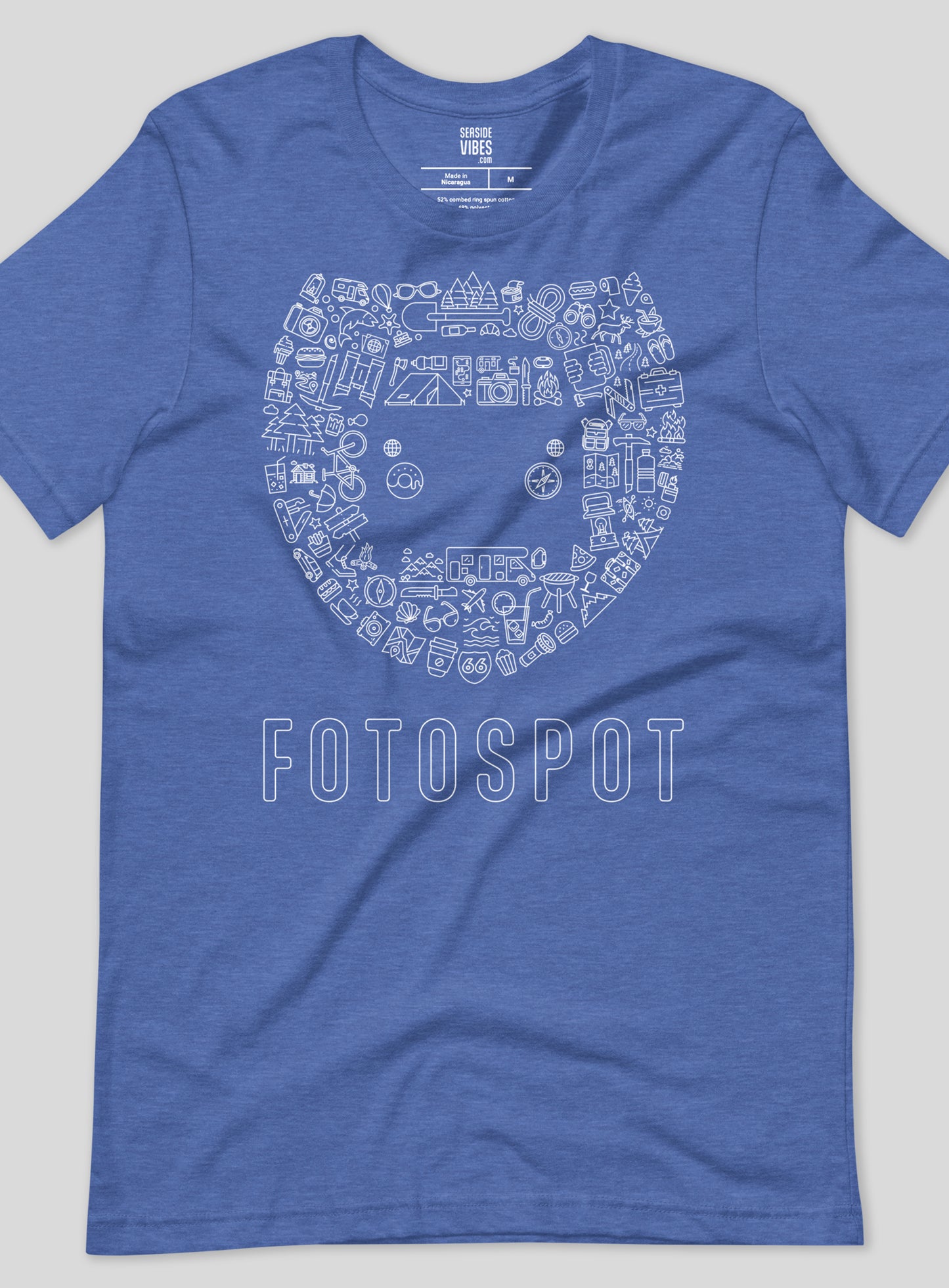 Unisex: Fotospot Iconpalooza - Heather True Royal