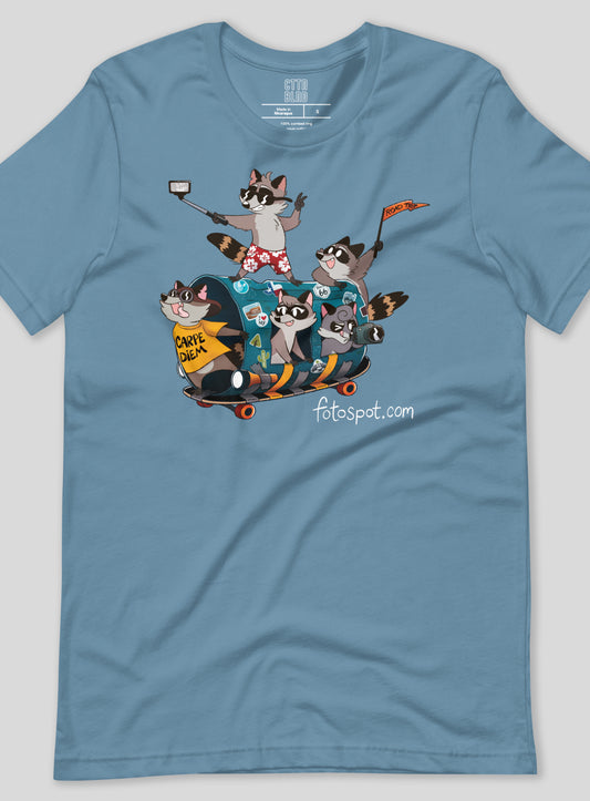 Unisex: FS Raccoon Road Trip! - Steel Blue