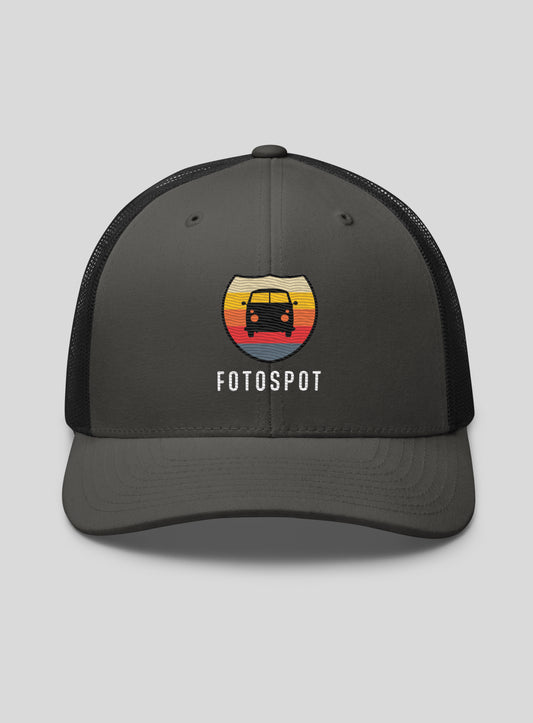 Fotospot Sunset Trucker Hat - Charcoal/Black