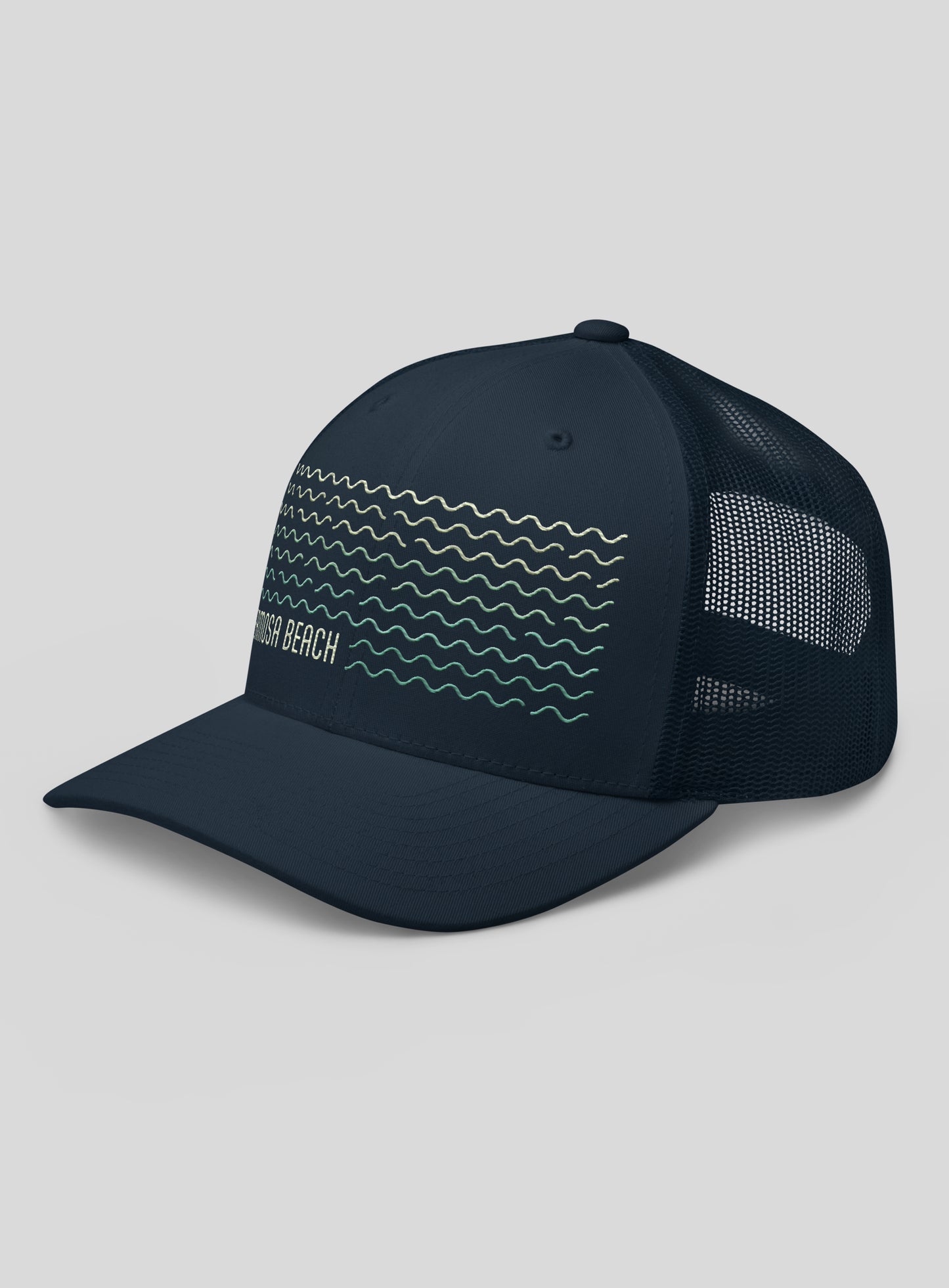 Hermosa Beach Vibes Trucker Hat - Navy/Navy