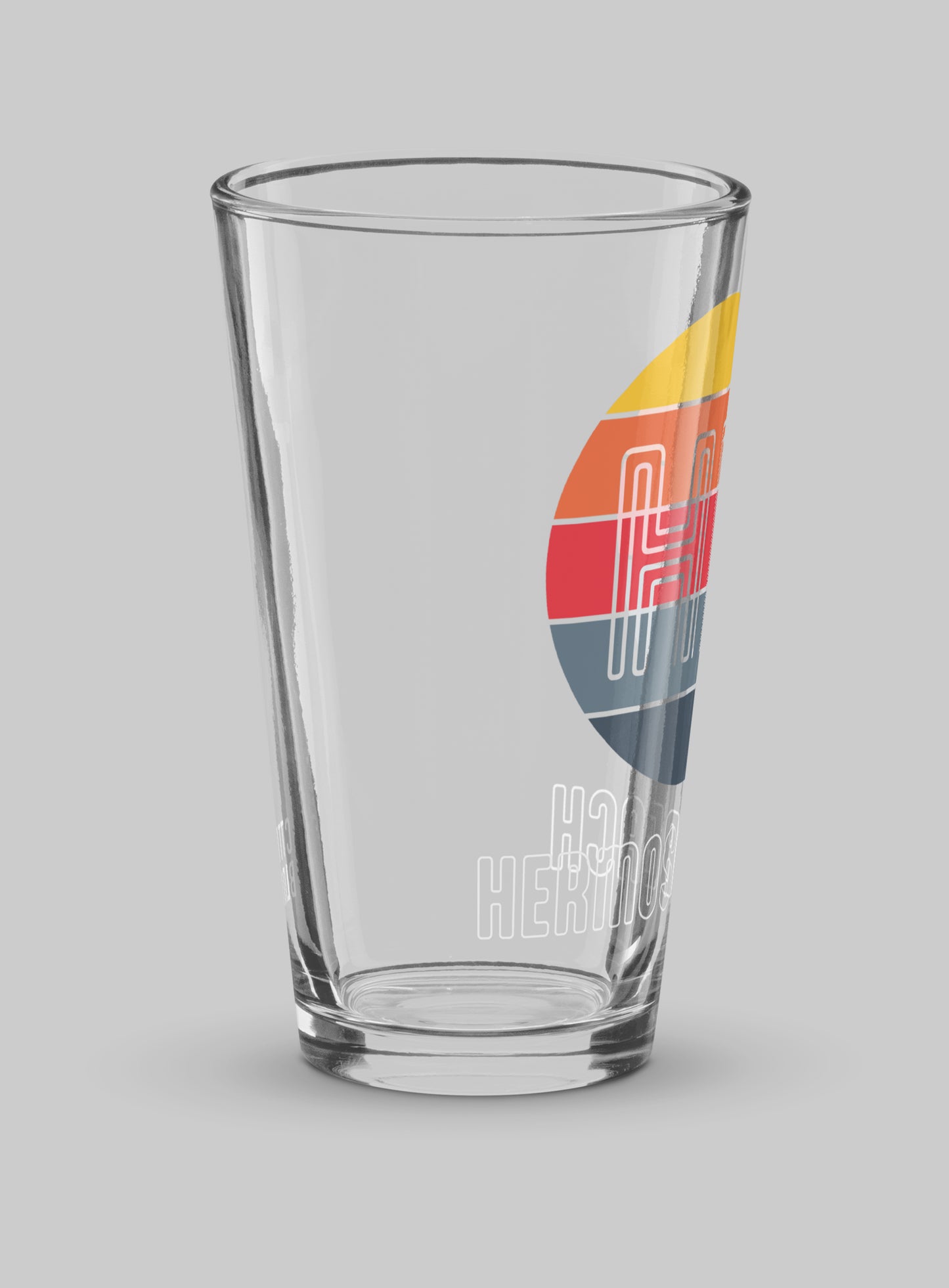 Collectible Hermosa Beach Retro Pint Glass - 16 oz