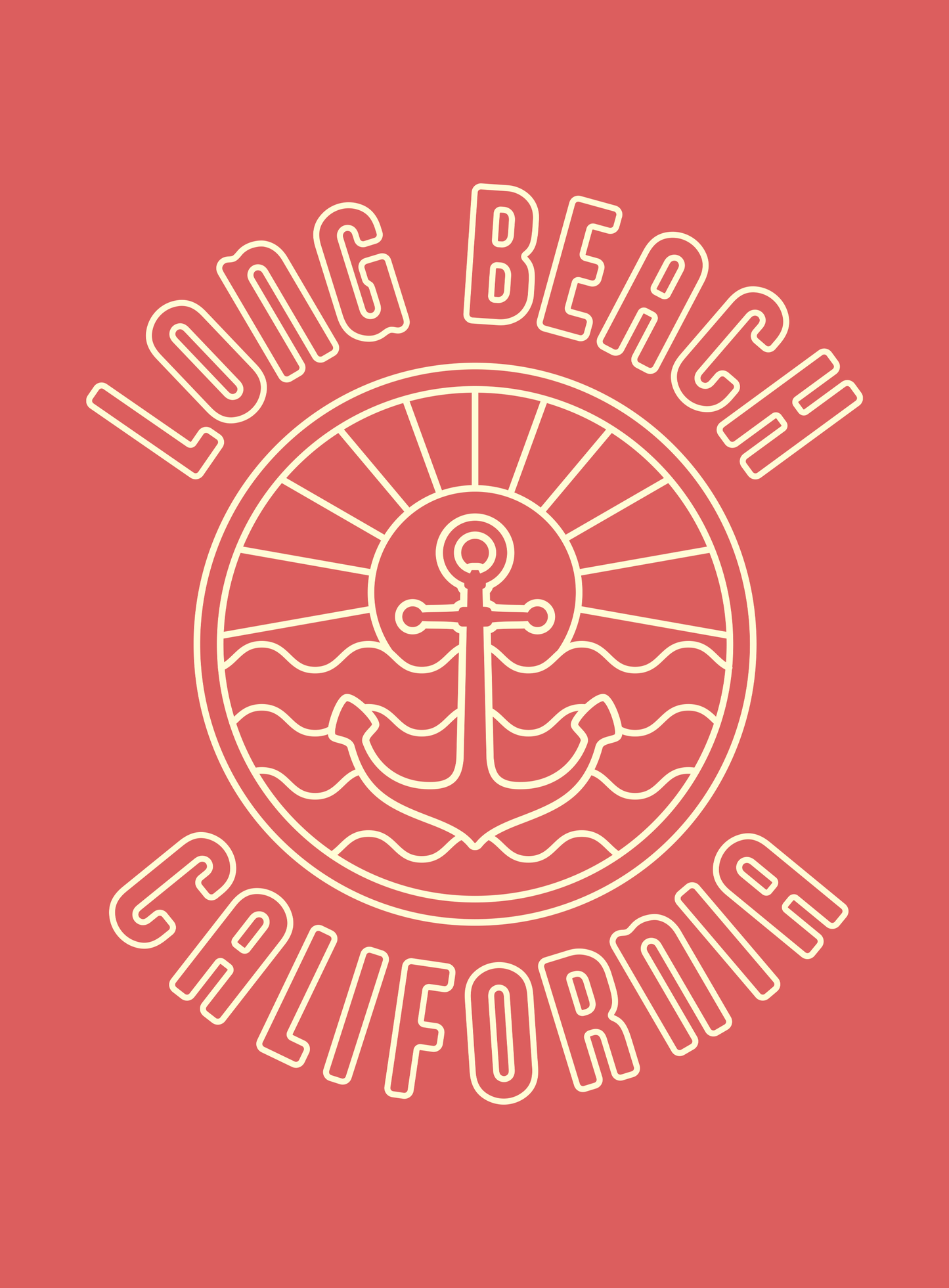 Long Beach Anchor Tote Bag