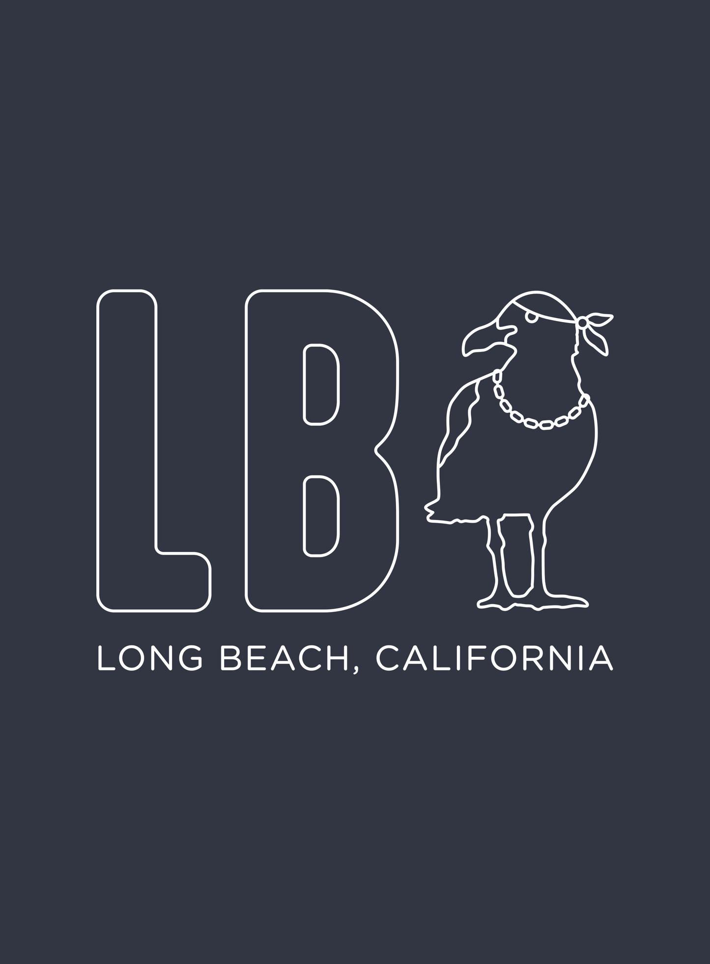 Unisex: LB C-Gull Tee - Heather Navy