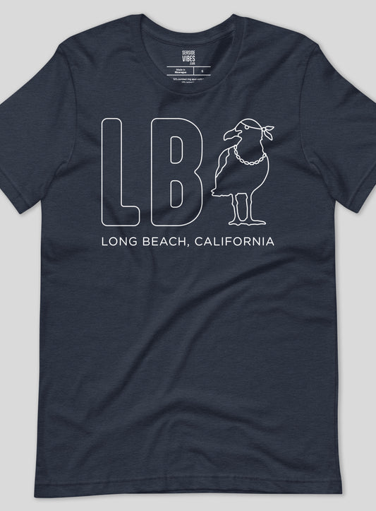 Unisex: LB C-Gull Tee - Heather Navy