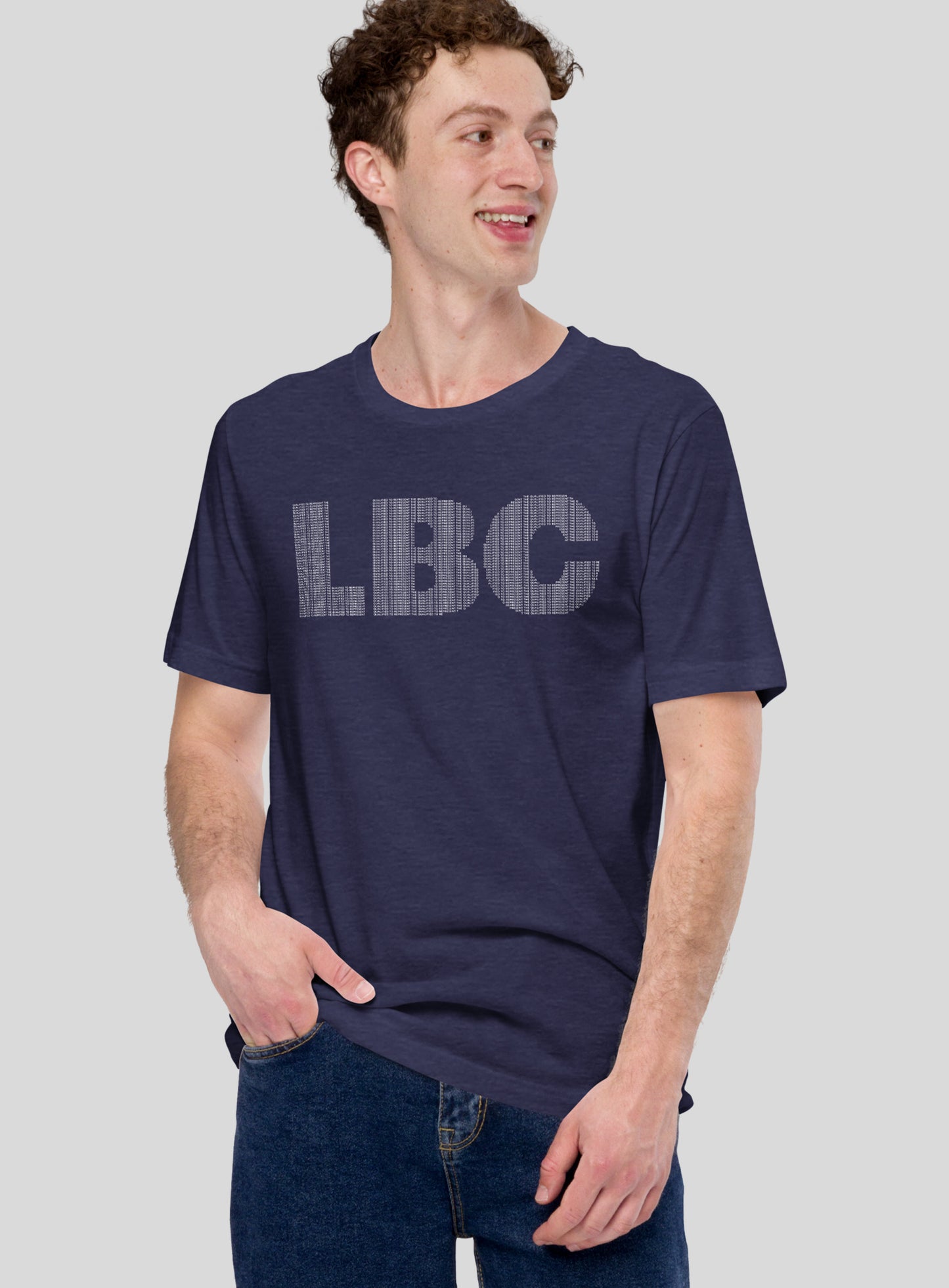 Unisex: Qualified to Represent the LBC Tee - Heather Midnight Navy