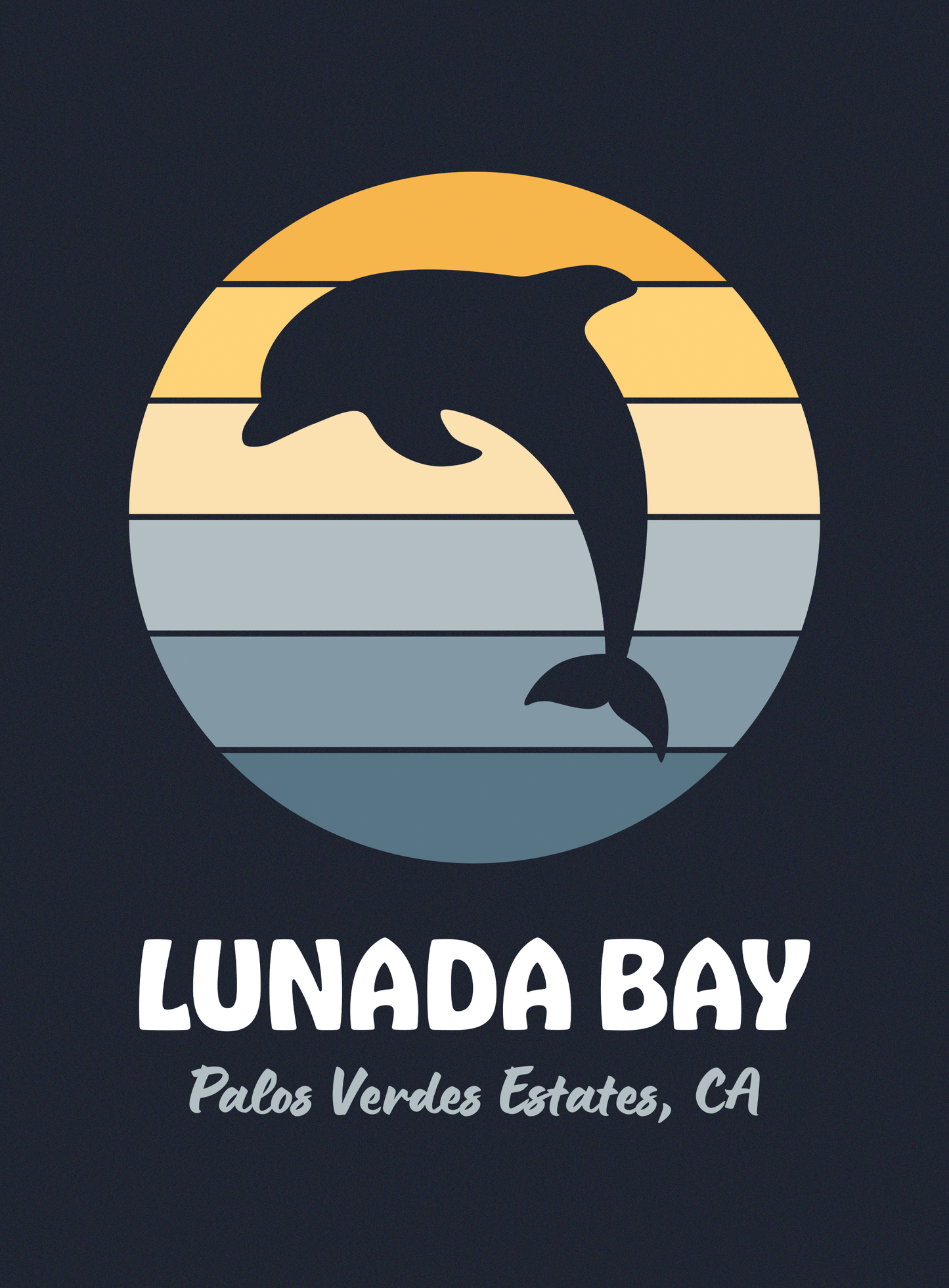 Unisex: Lunada Bay Sunset Pullover Hoodie - Navy