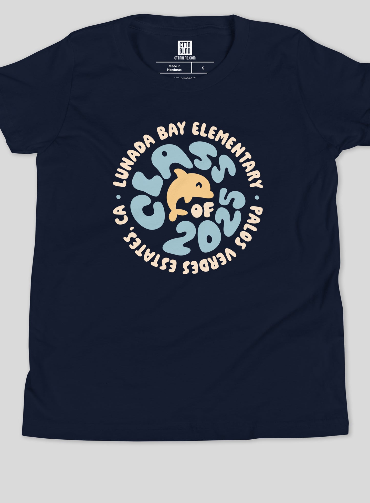 Youth: Lunada Bay Class of 2025 Circle Tee - Navy