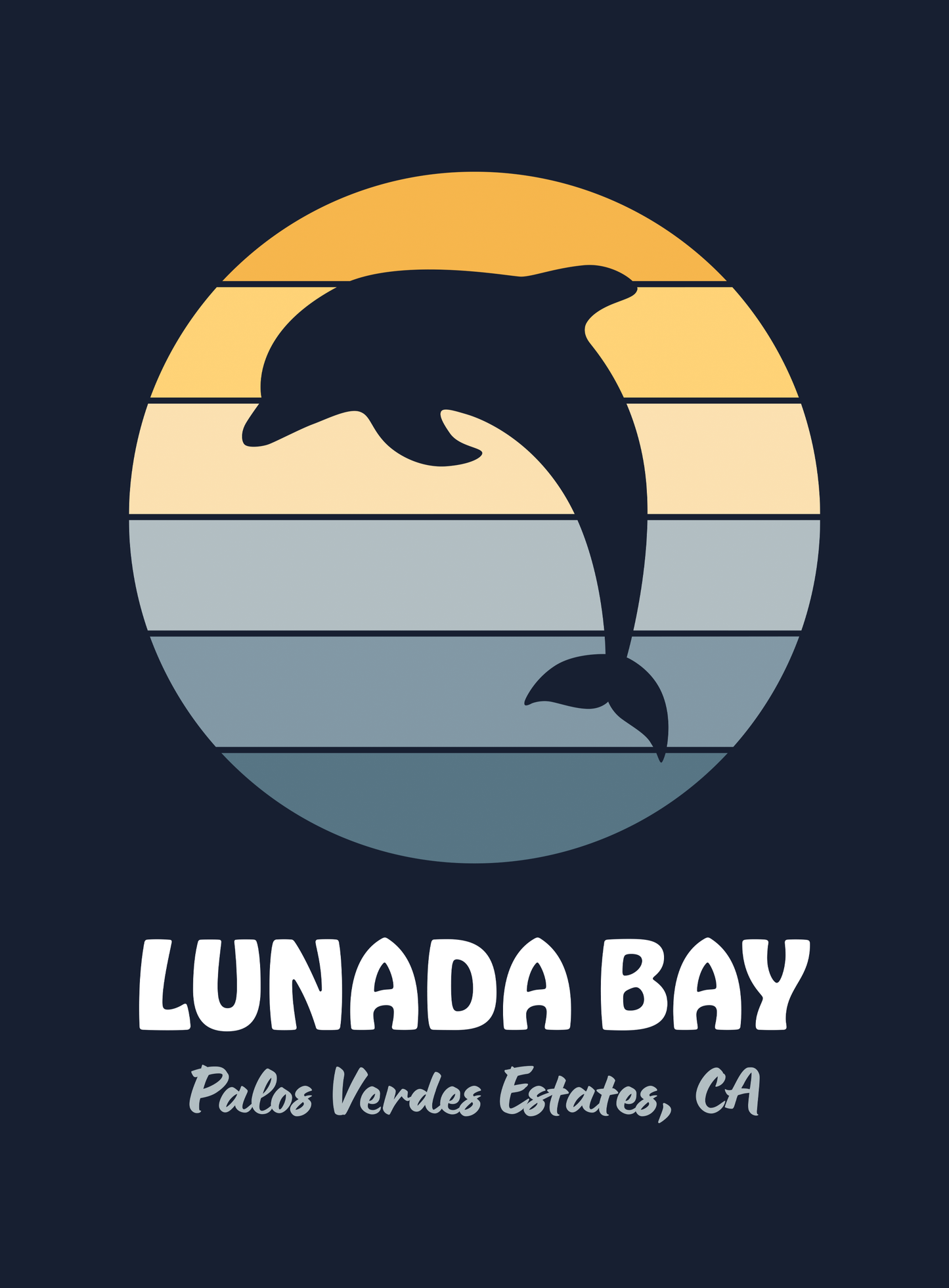 Youth: Lunada Bay Sunset Tee - Navy