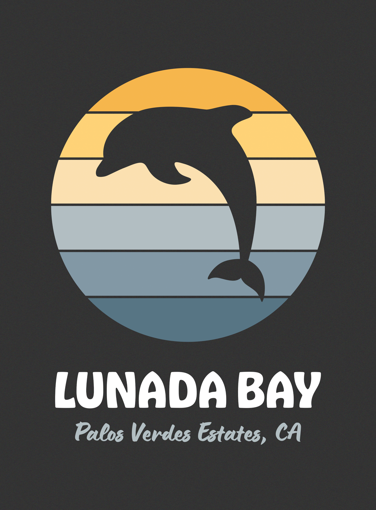 Unisex: Lunada Bay Sunset Tee - Dark Grey Heather