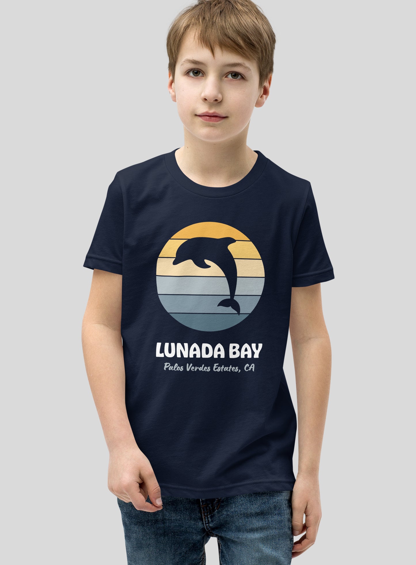 Youth: Lunada Bay Sunset Tee - Navy