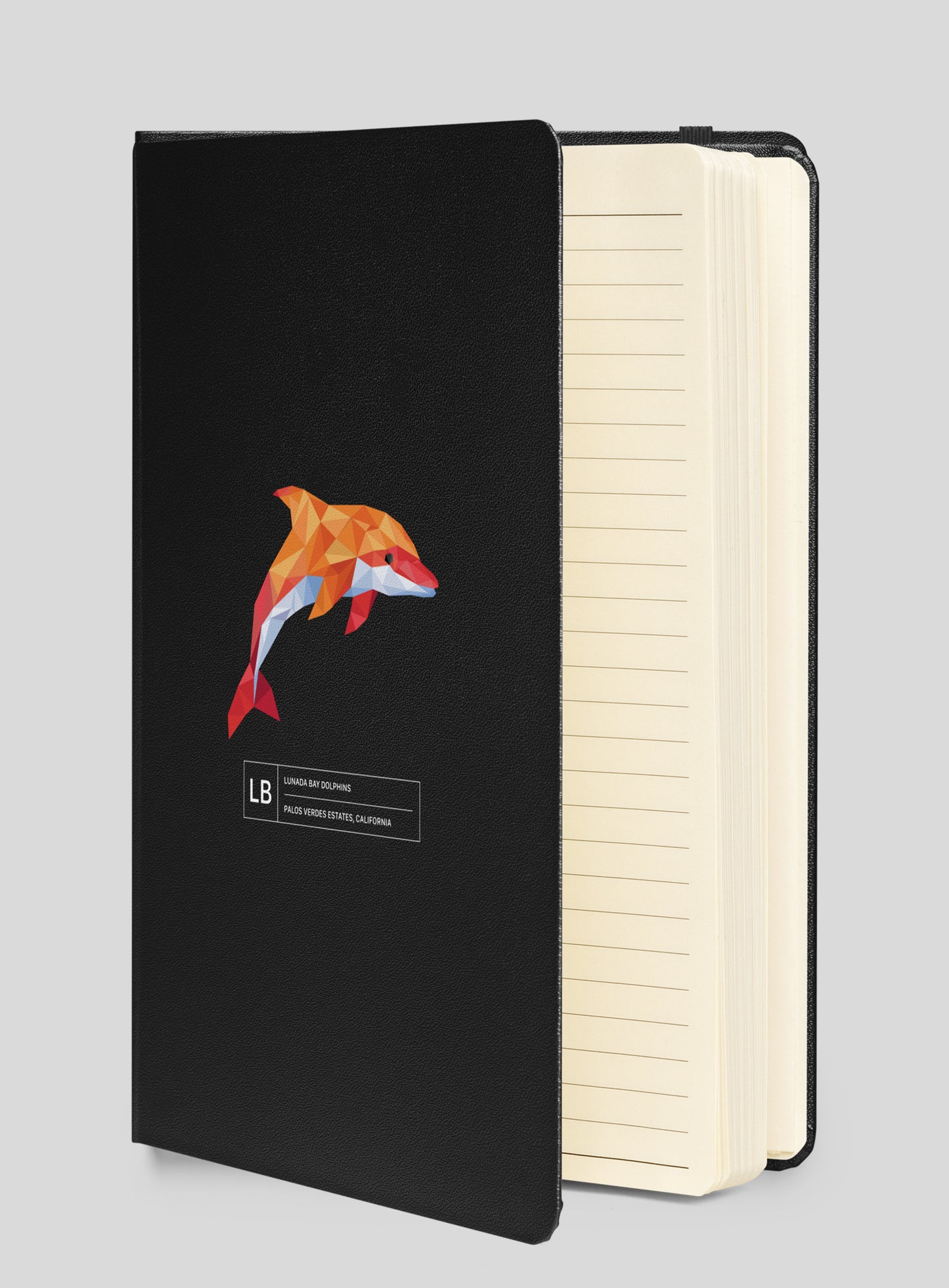 Lunada Bay Paper Dolphin Hardcover Bound Notebook - 80 Lined Pages