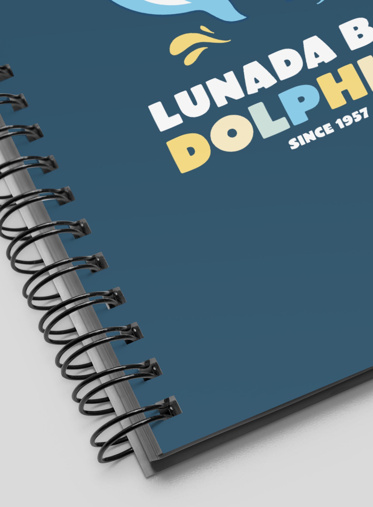 Lunada Bay Dolphins High-Five Spiral Notebook - 140 Dotted Pages