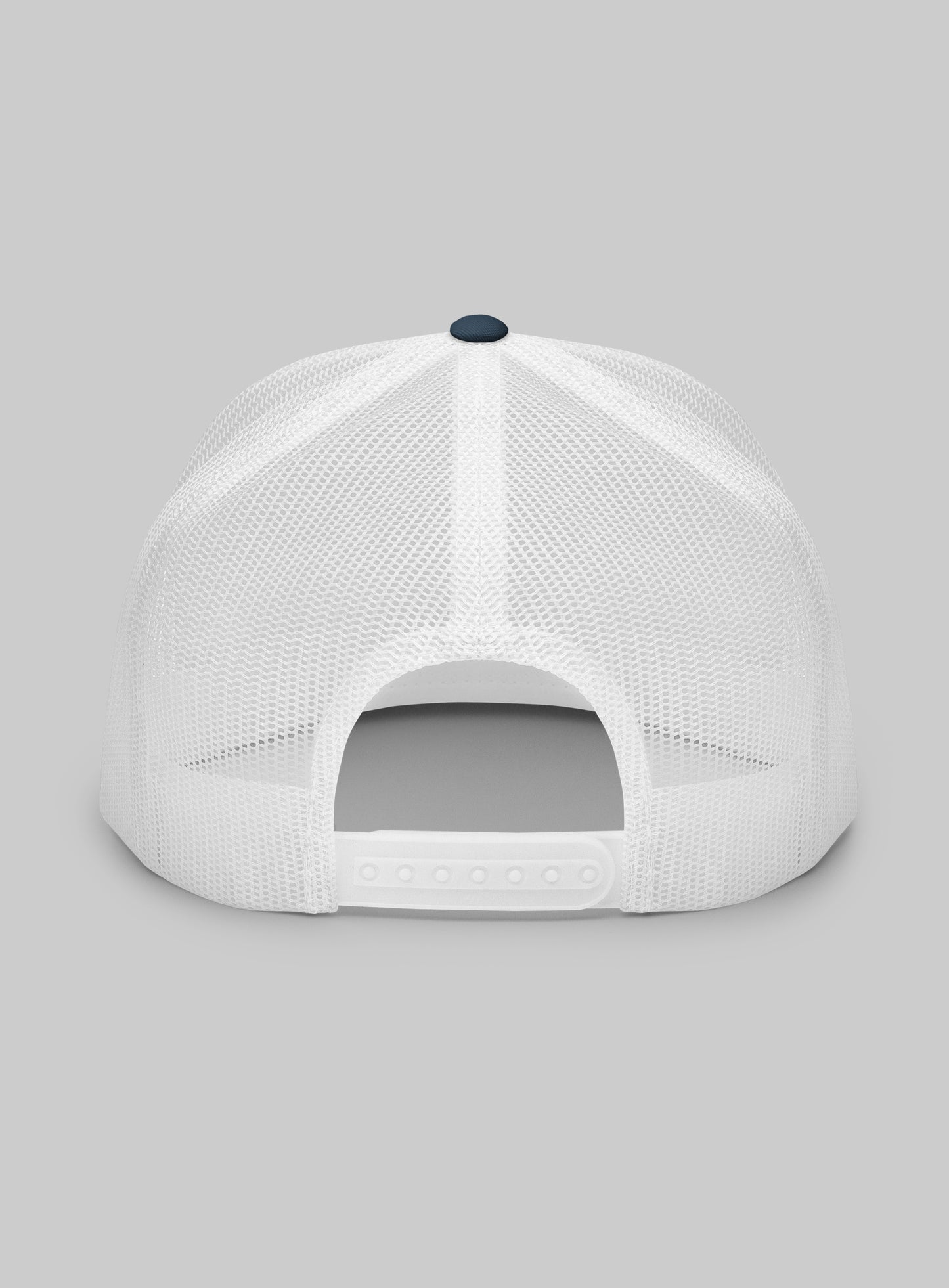 Lunada Bay Swirl Trucker Hat (Flat Brim) - Navy/White