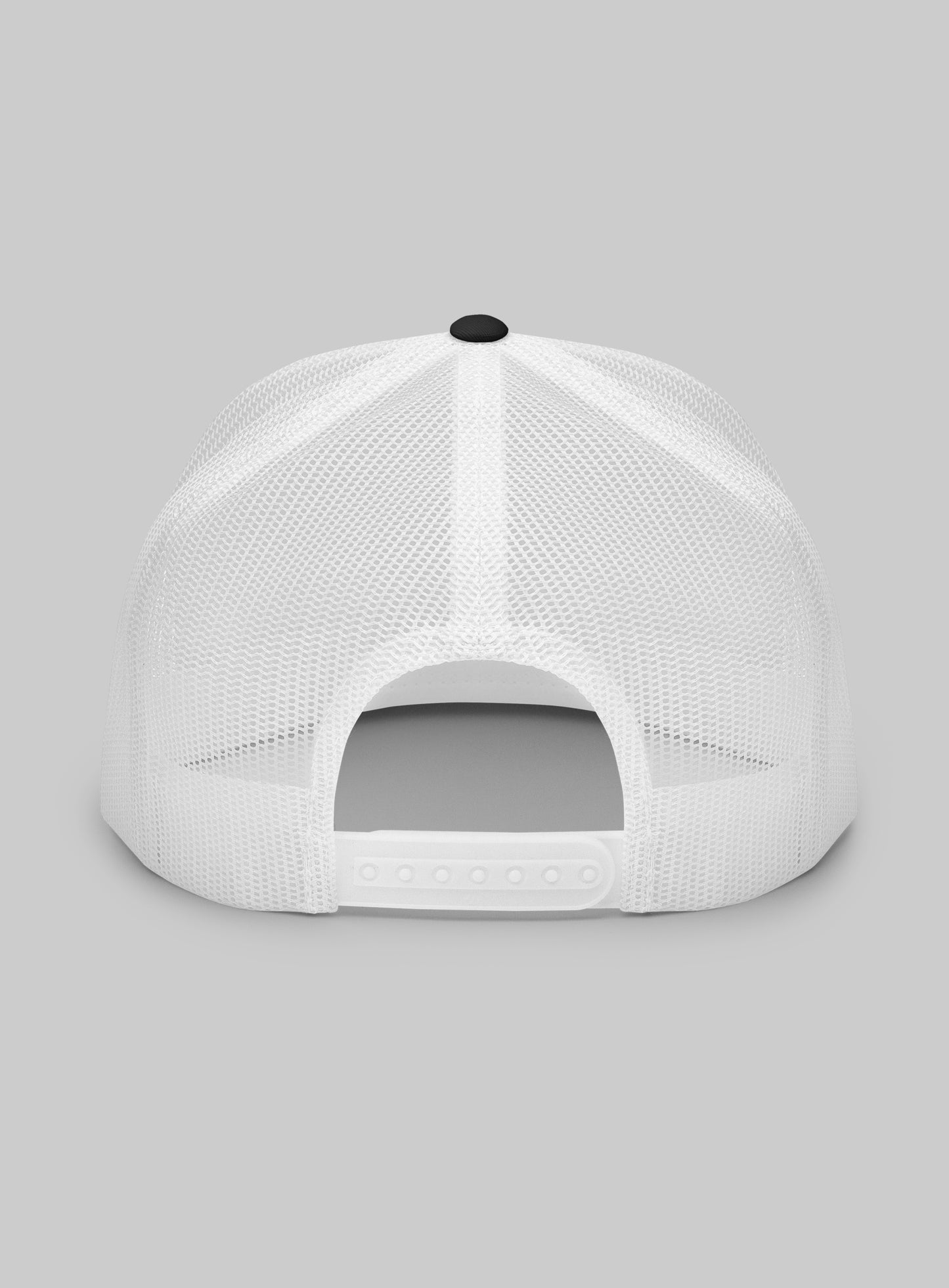 Lunada Bay Paper Dolphin Trucker Hat (Flat Brim) - Black/White