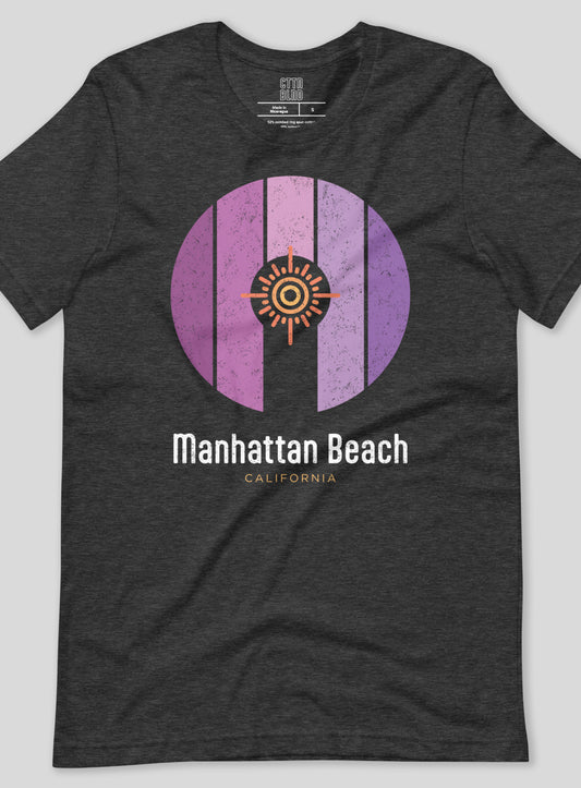 Unisex: Manhattan Beach Light Gate Tee - Dark Grey Heather