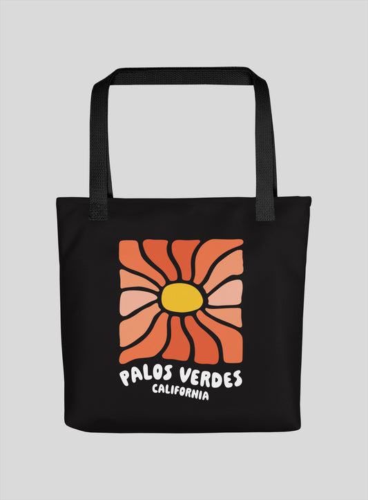 Palos Verdes Wavy Sun Tote Bag