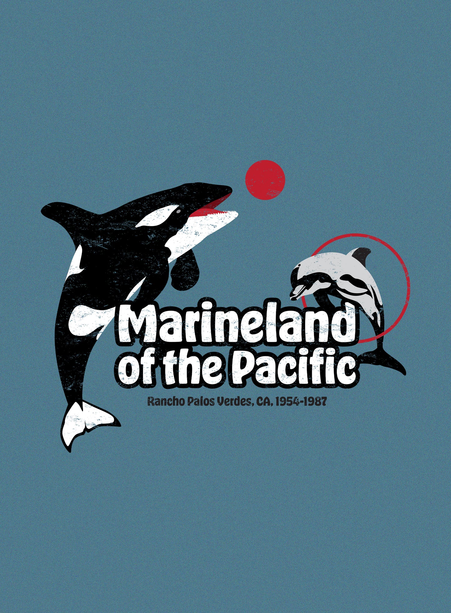 Unisex: Marineland of the Pacific - Heather Deep Teal