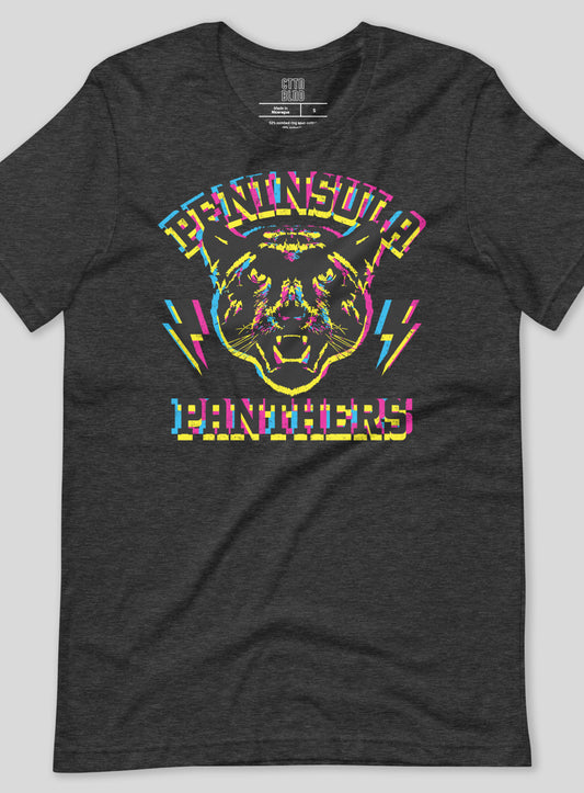 Unisex: Peninsula “Neon" Panthers - Dark Grey Heather