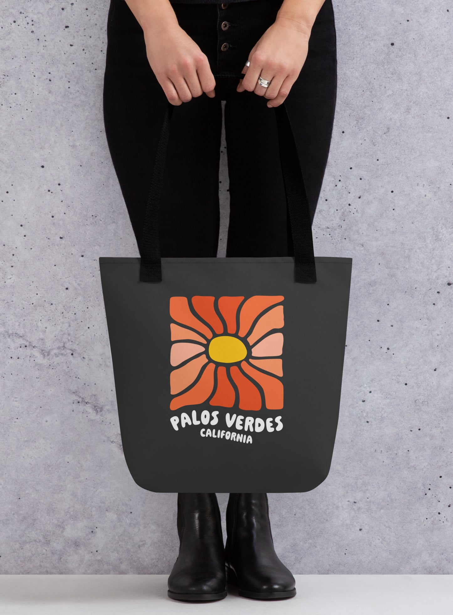 Palos Verdes Wavy Sun Tote Bag