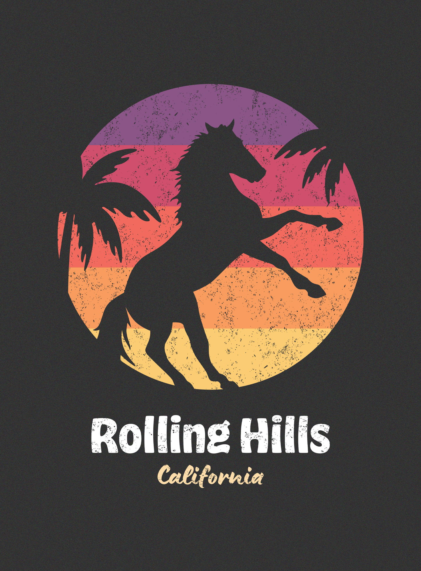 Unisex: Rolling Hills Sunset - Dark Grey Heather