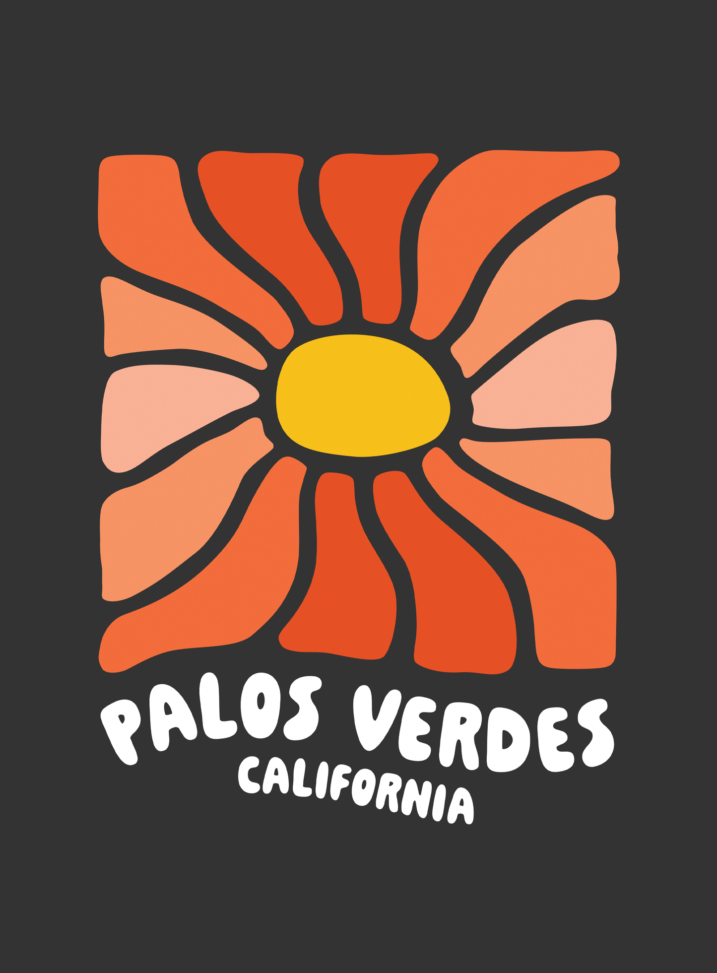 Palos Verdes Wavy Sun Tote Bag