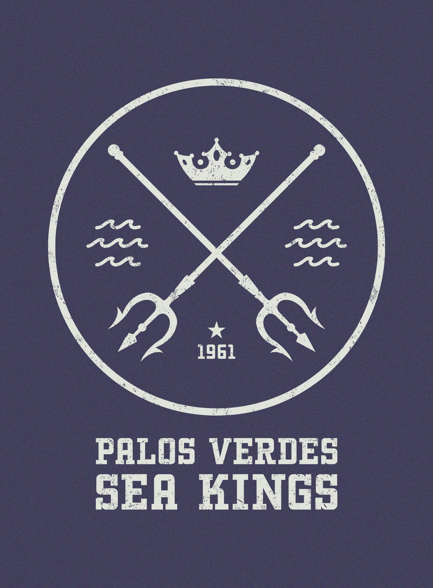 Unisex: Palos Verdes Sea Kings -  Heather Midnight Navy