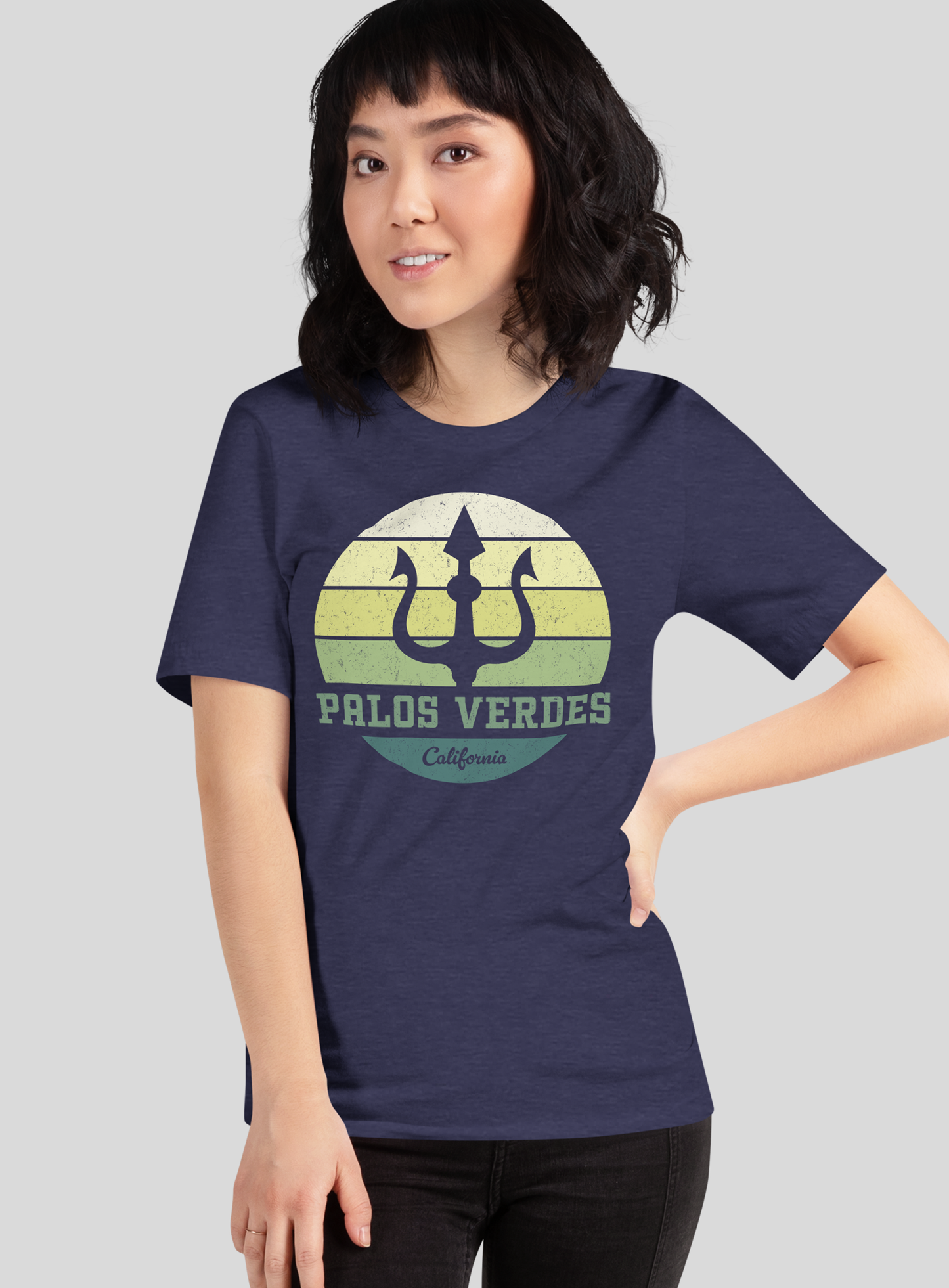 Unisex: Palos Verdes Trident -  Heather Midnight Navy