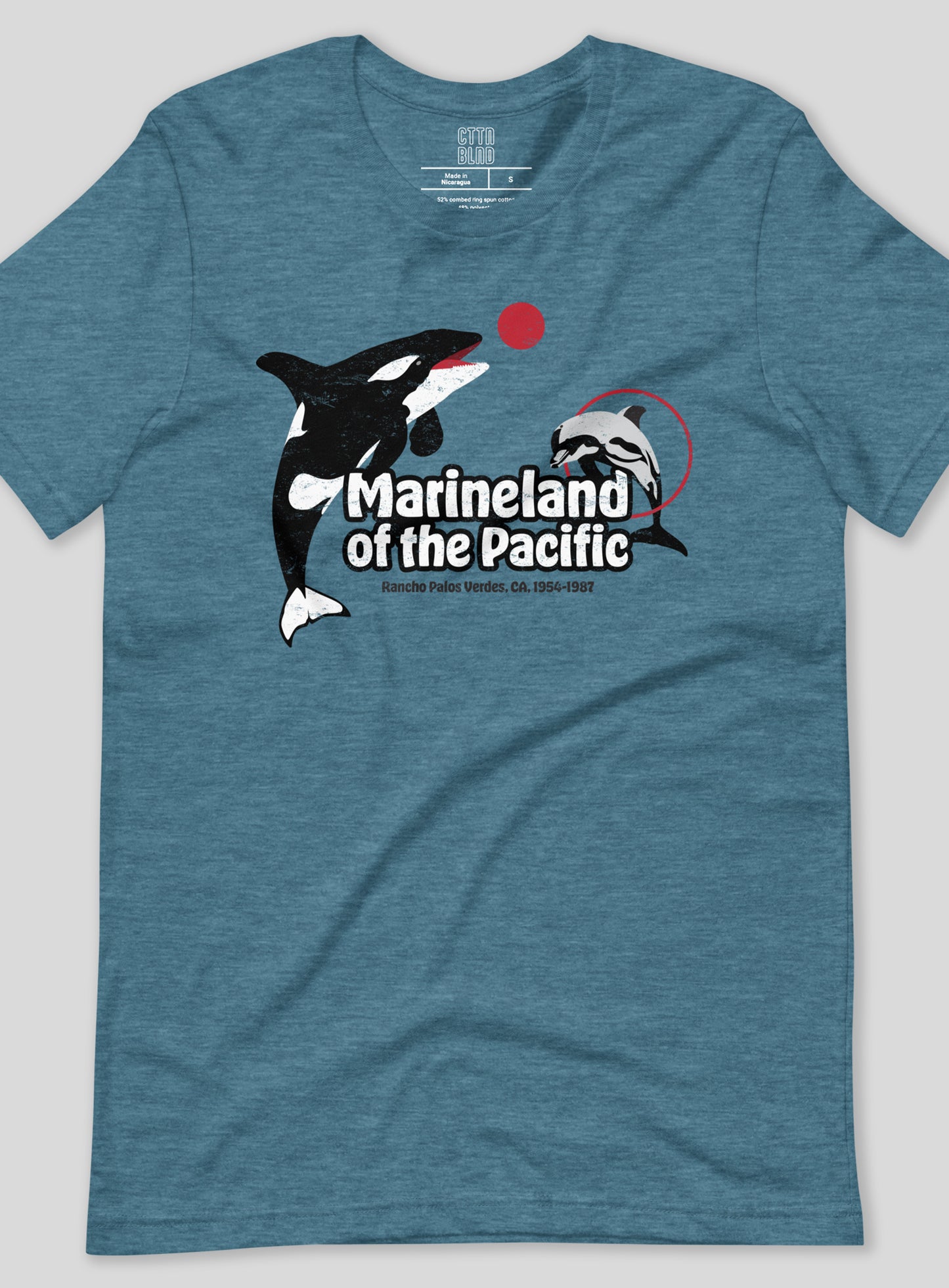 Unisex: Marineland of the Pacific - Heather Deep Teal