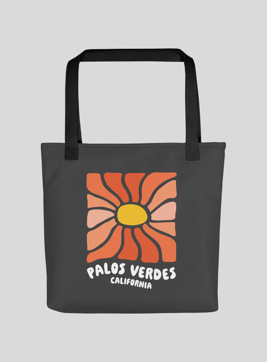 Palos Verdes Wavy Sun Tote Bag