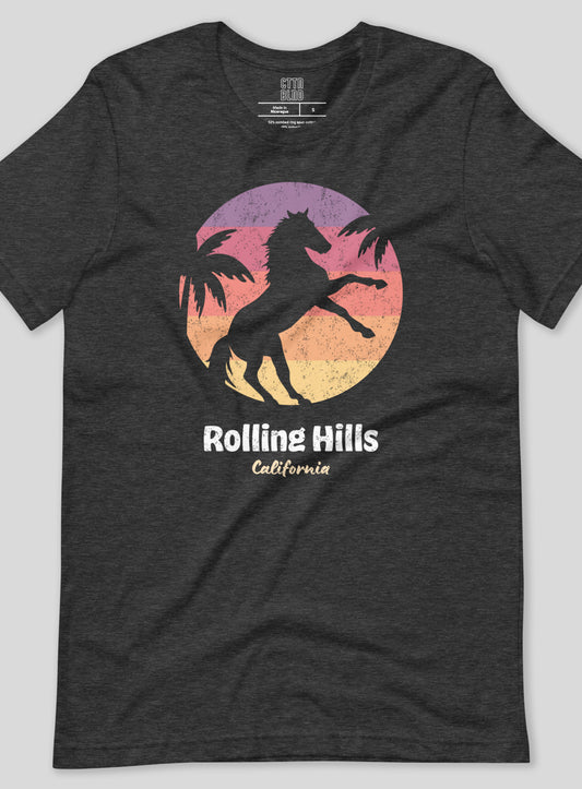 Unisex: Rolling Hills Sunset - Dark Grey Heather