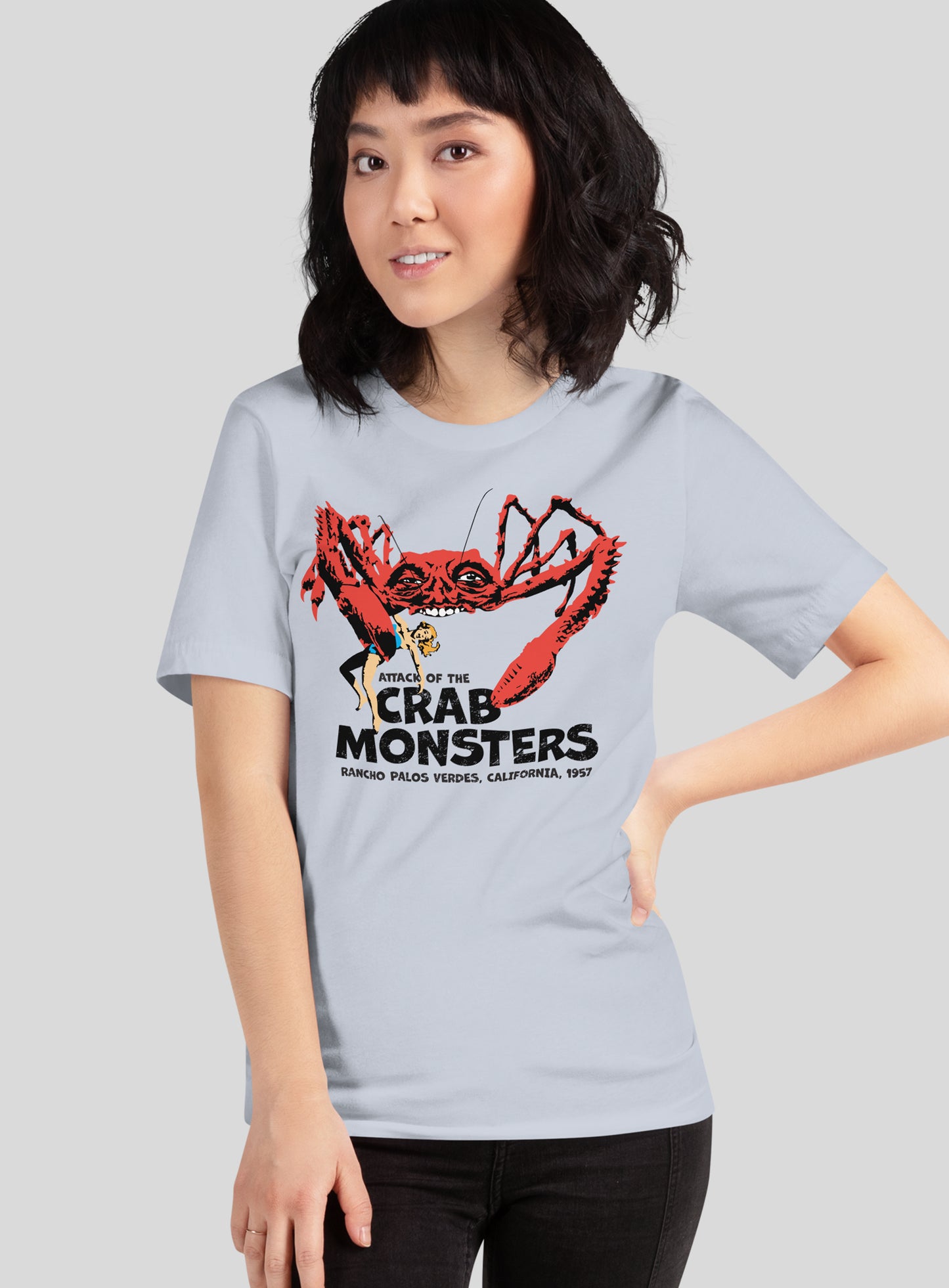 Unisex: Attack of the Crab Monsters - Light Blue