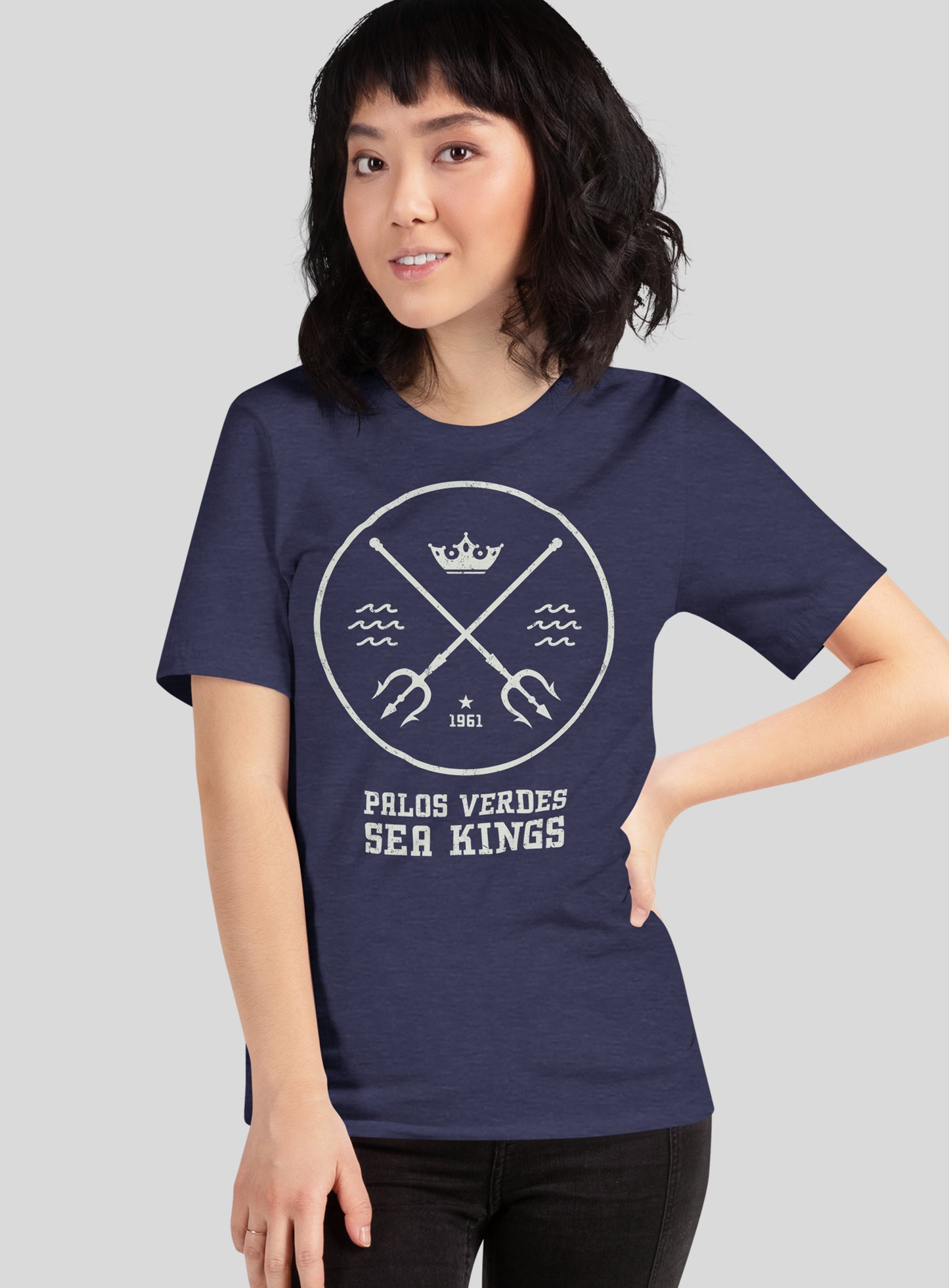 Unisex: Palos Verdes Sea Kings -  Heather Midnight Navy