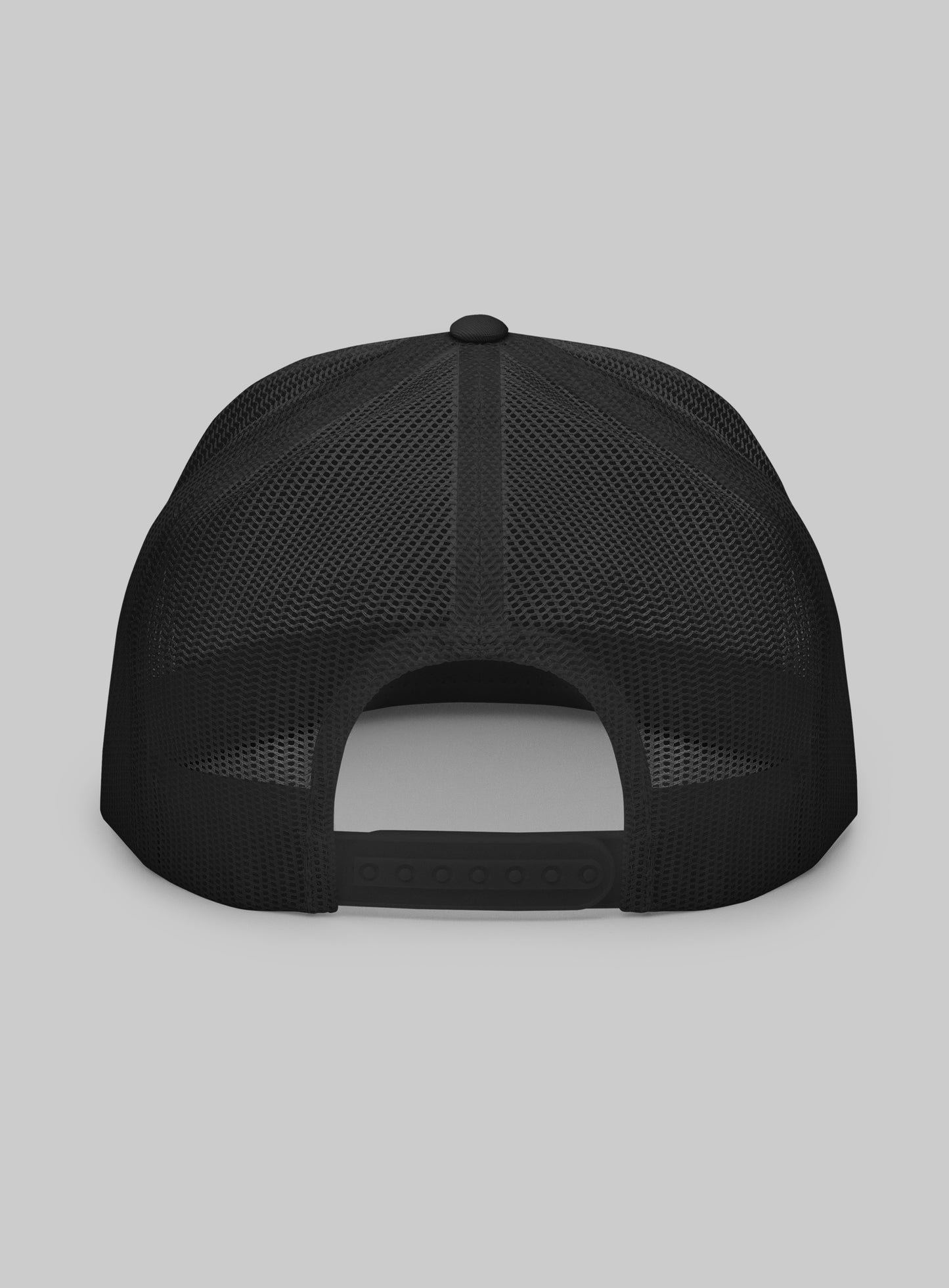 Point Vicente Sunset Trucker Hat (Flat Brim) - Black