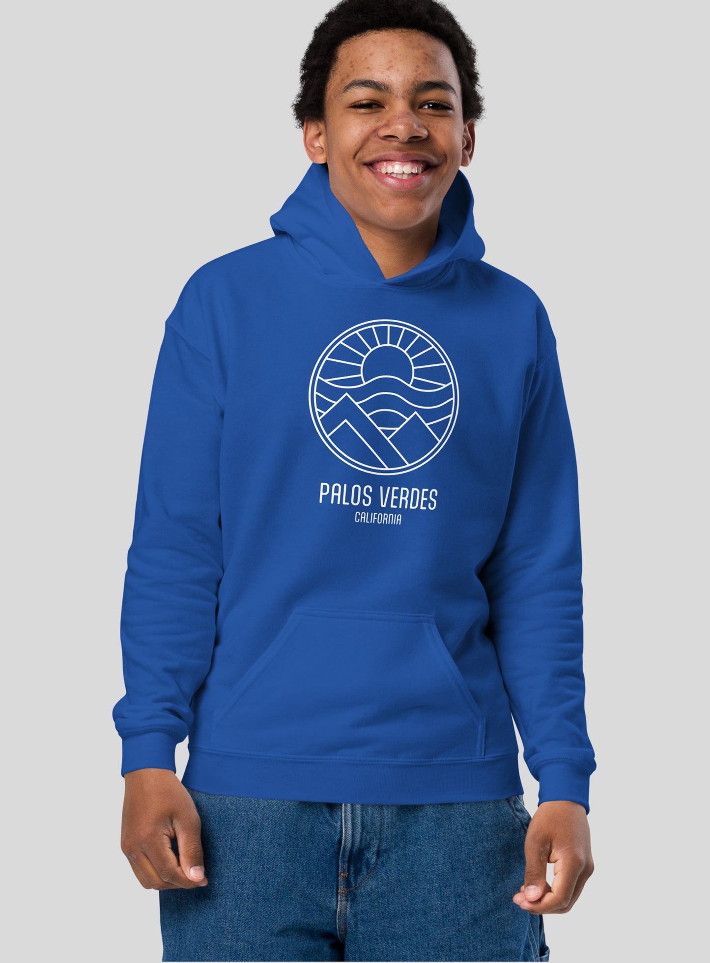 Youth: Queen's Necklace Palos Verdes Pullover Hoodie - Royal