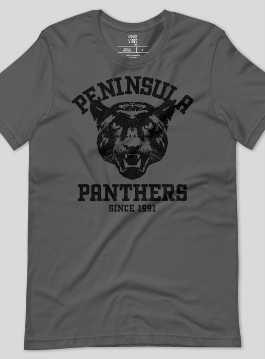 Unisex: Peninsula Panthers Tee - Asphalt