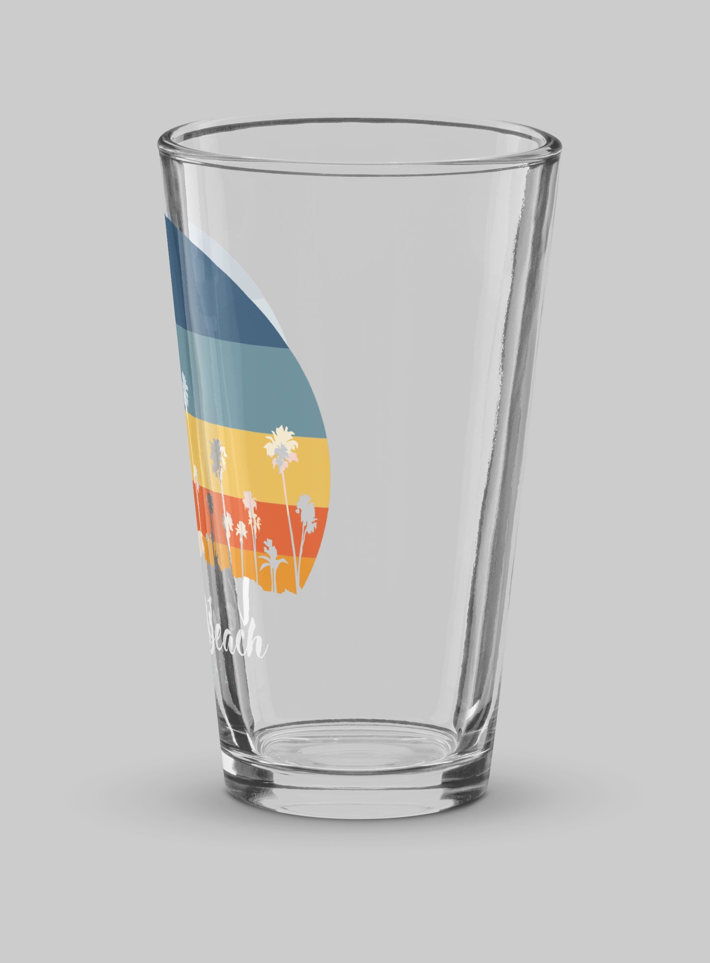 Collectible Venice Beach Sunset Pint Glass - 16 oz