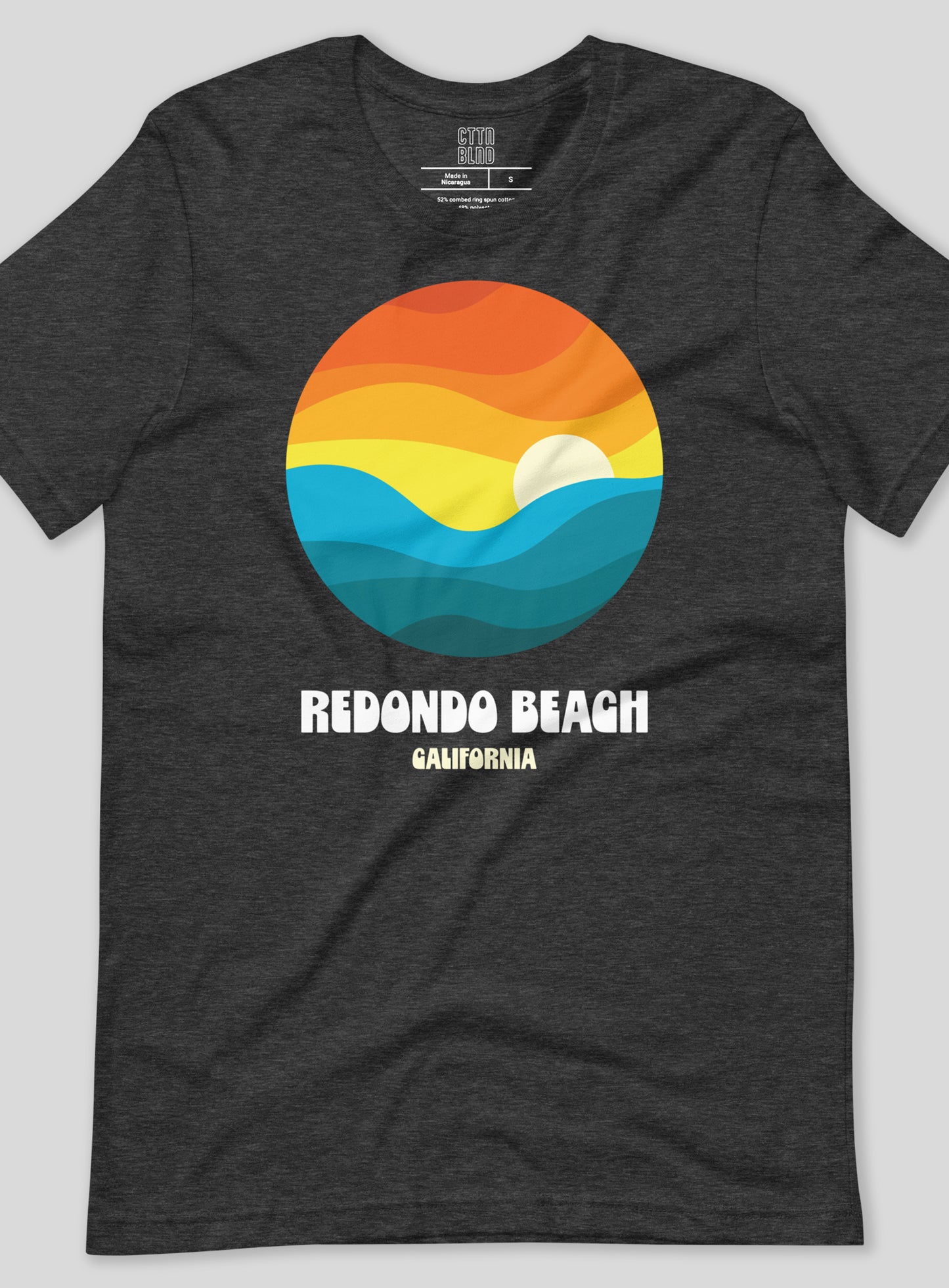 Unisex: Redondo Waves - Dark Grey Heather