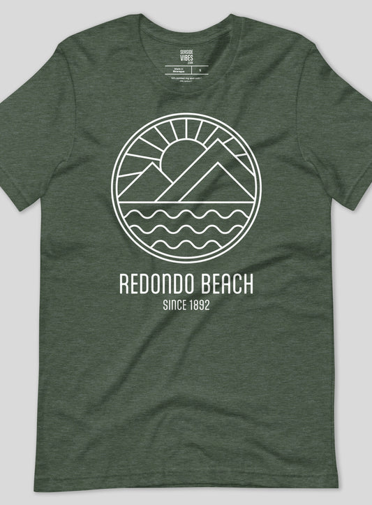 Unisex: Redondo Beach Sunrise - Heather Forest