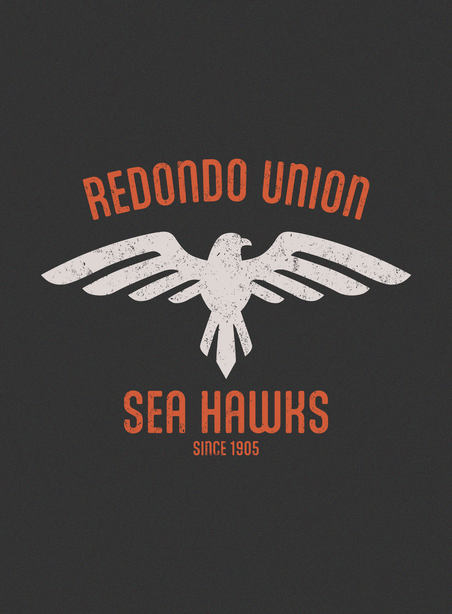 Unisex: Redondo Union Sea Hawks Tee - Dark Grey Heather