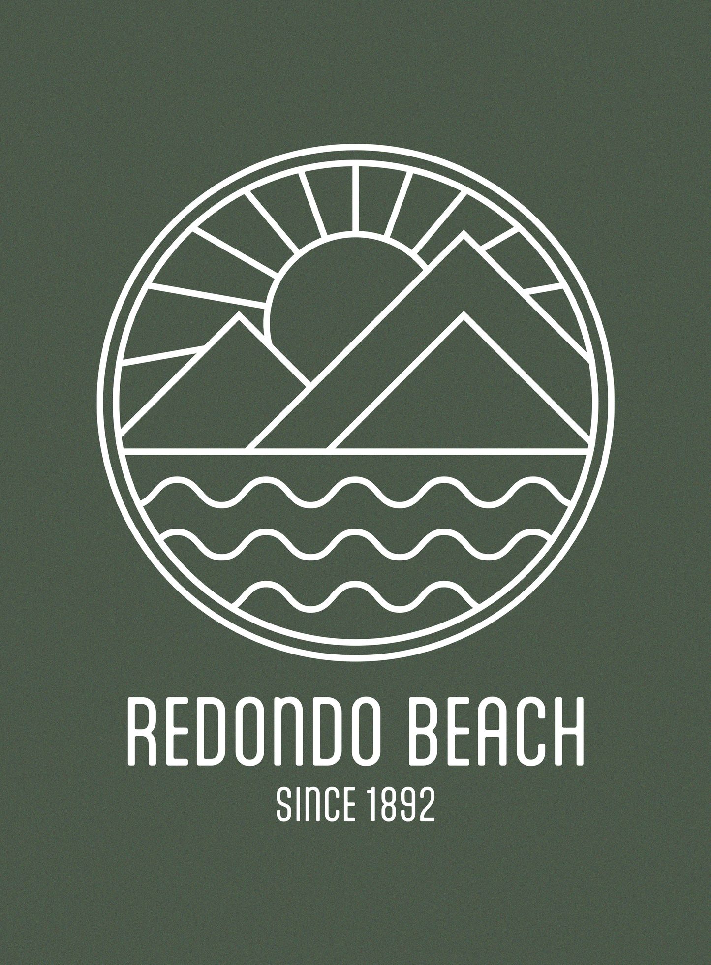 Unisex: Redondo Beach Sunrise - Heather Forest