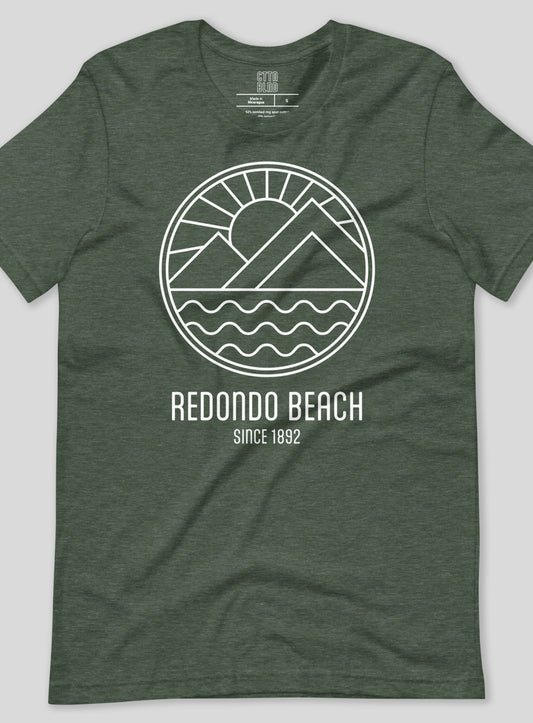 Unisex: Redondo Beach Sunrise - Heather Forest