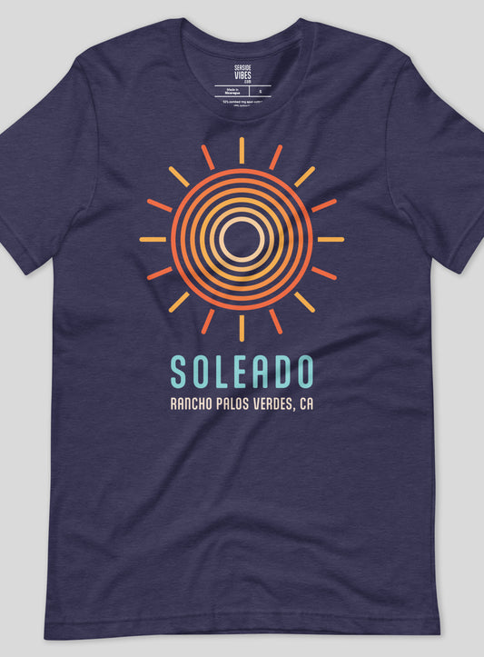 Unisex: Soleado Swirl Tee - Heather Midnight Navy