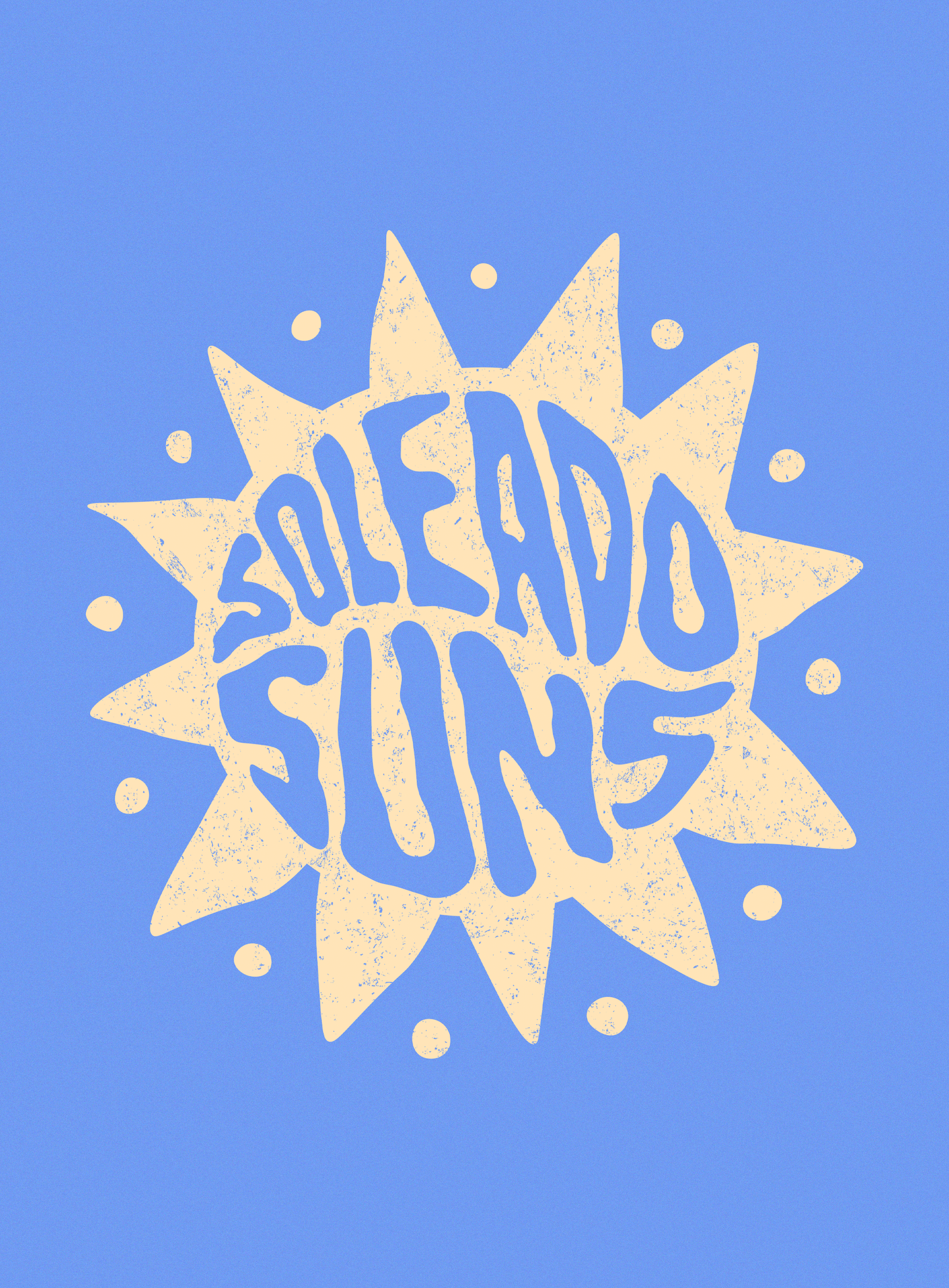 Youth: Soleado Groovy Suns Tee - Heather Columbia Blue