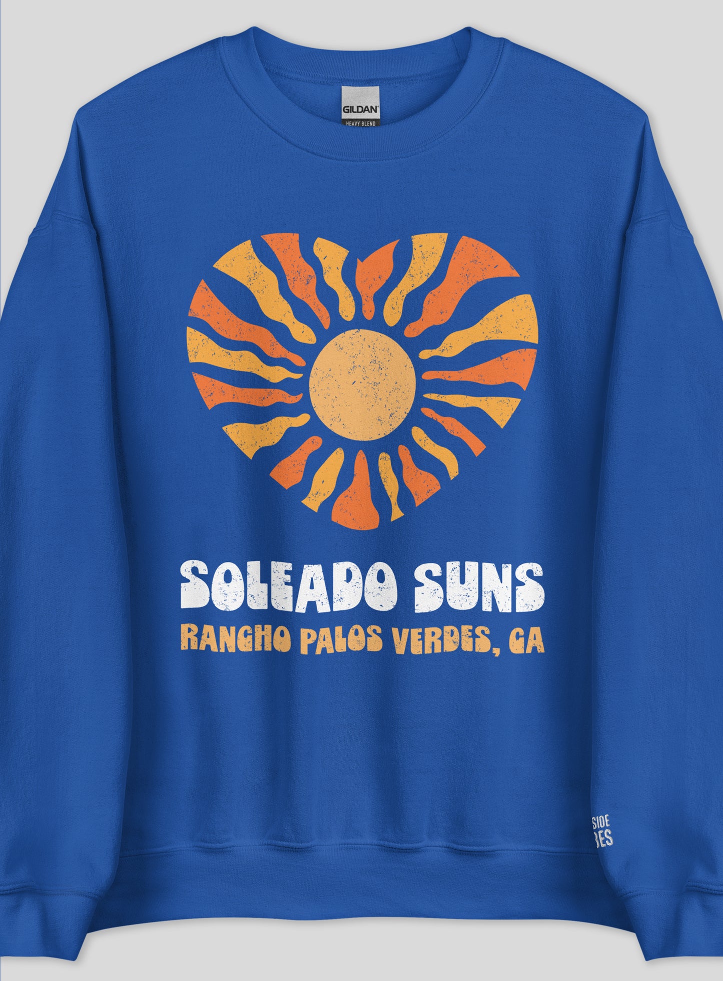 Unisex: Soleado Love Crew Neck Sweatshirt - Royal