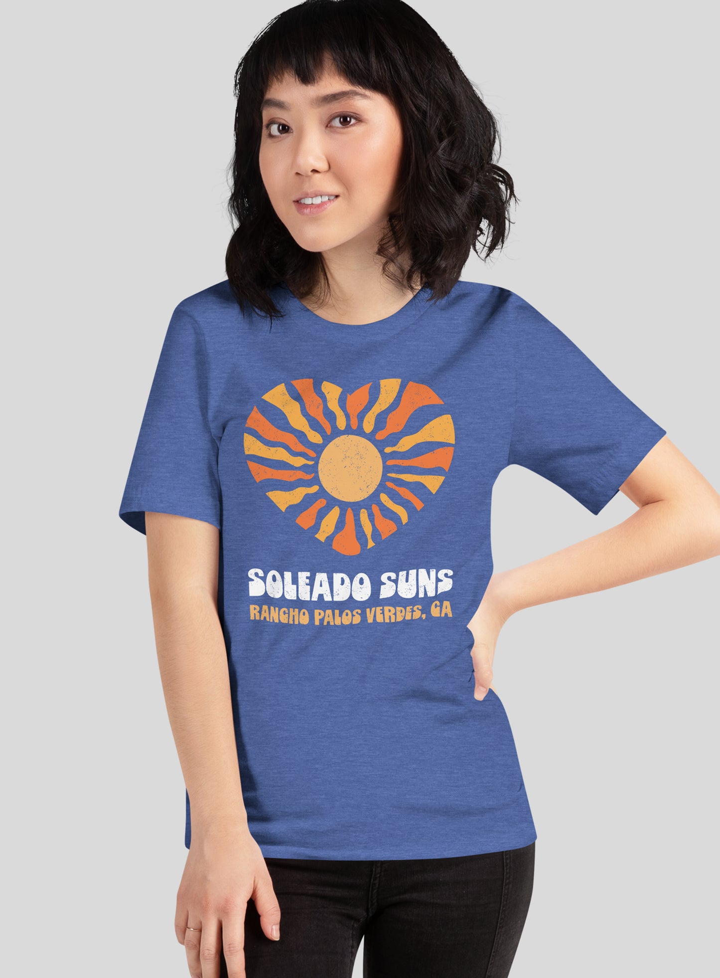 Unisex: Soleado Love Tee - Heather True Royal