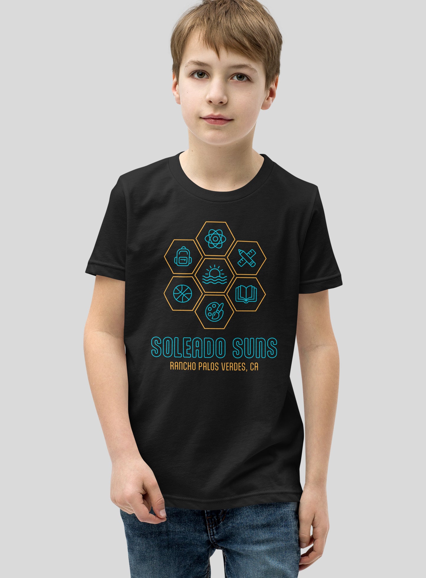 Youth: Soleado Honeycomb Tee - Black