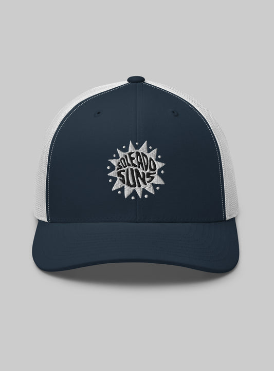 Soleado Groovy Suns Trucker Hat - Navy/White