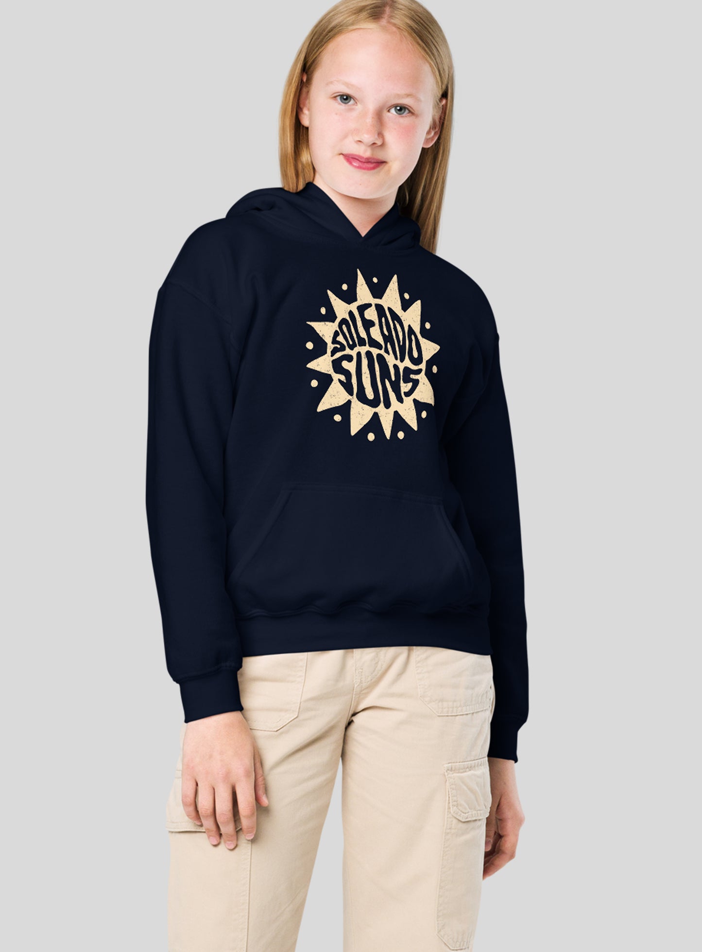 Youth: Soleado Groovy Suns Pullover Hoodie - Navy