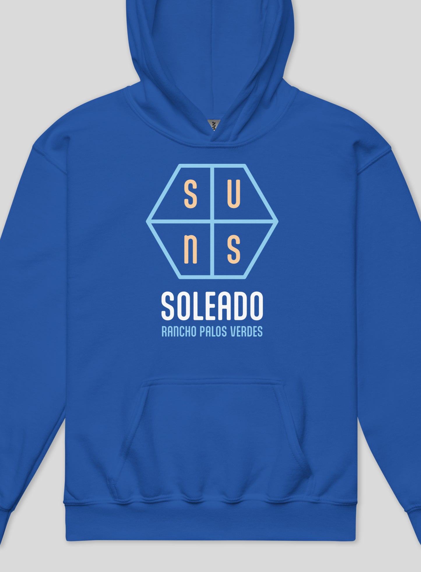 Youth: Soleado Hexagon Pullover Hoodie - Royal