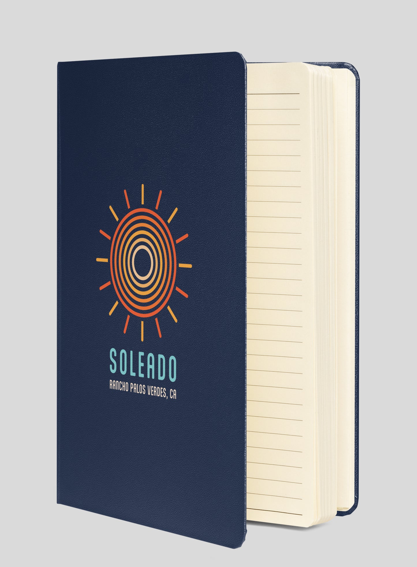 Soleado Swirl Hardcover Bound Notebook - 80 Lined Pages